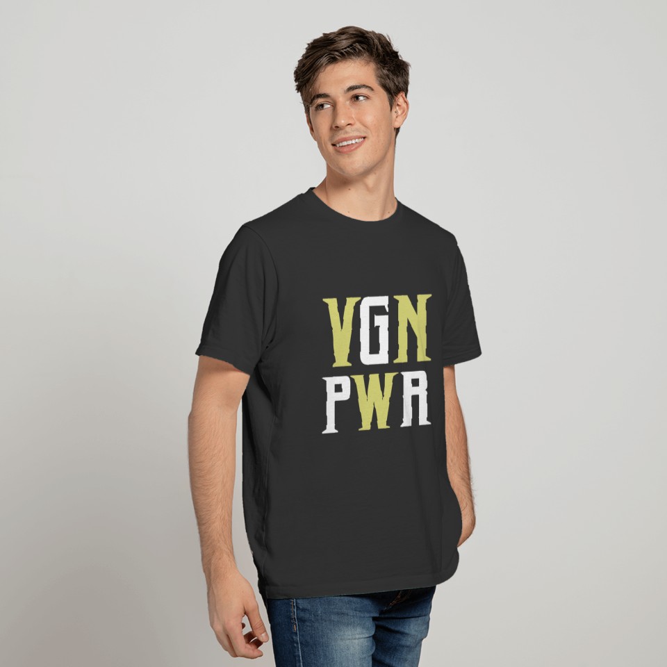 Vegan Power Cool saying T-shirt