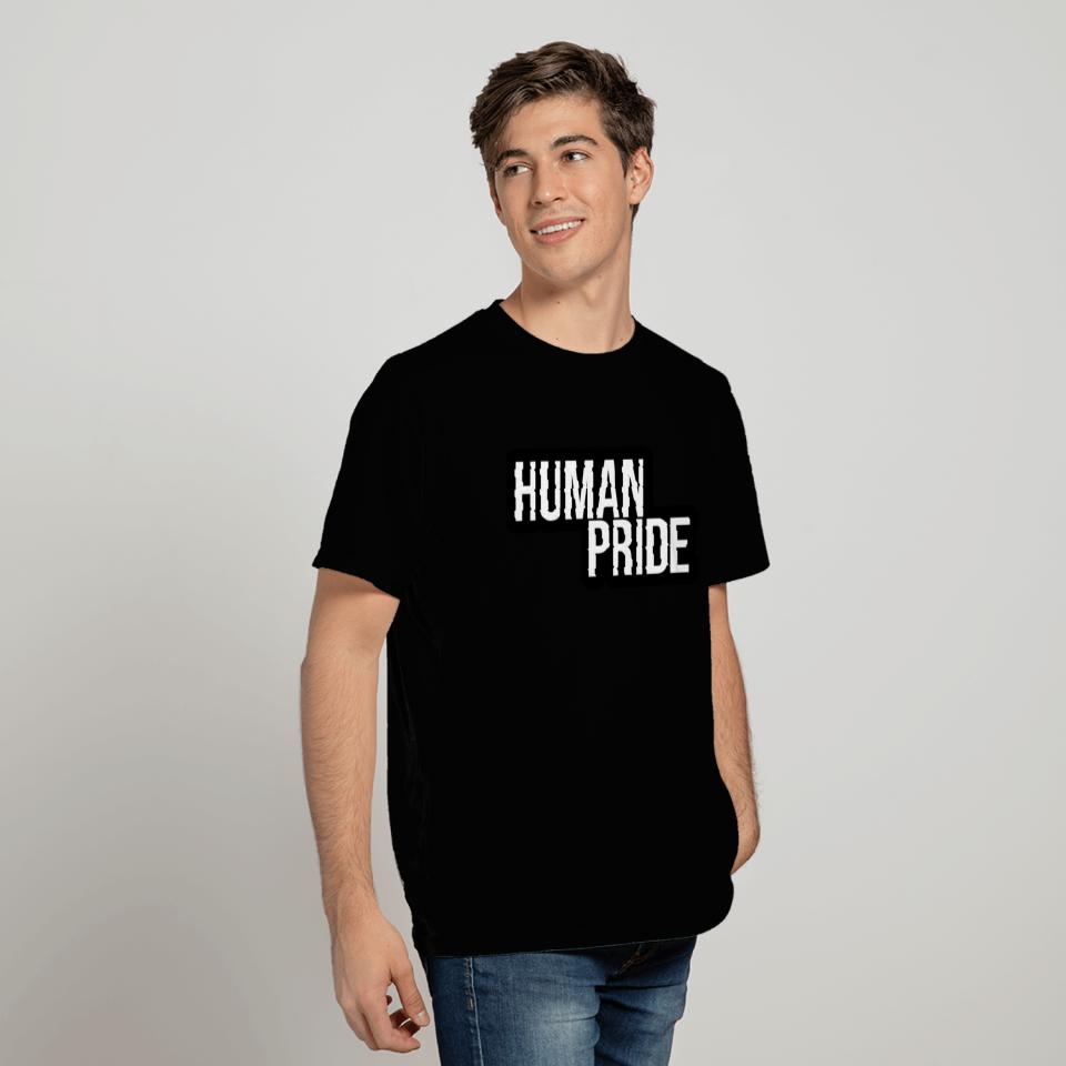 Human pride simple black T Shirts