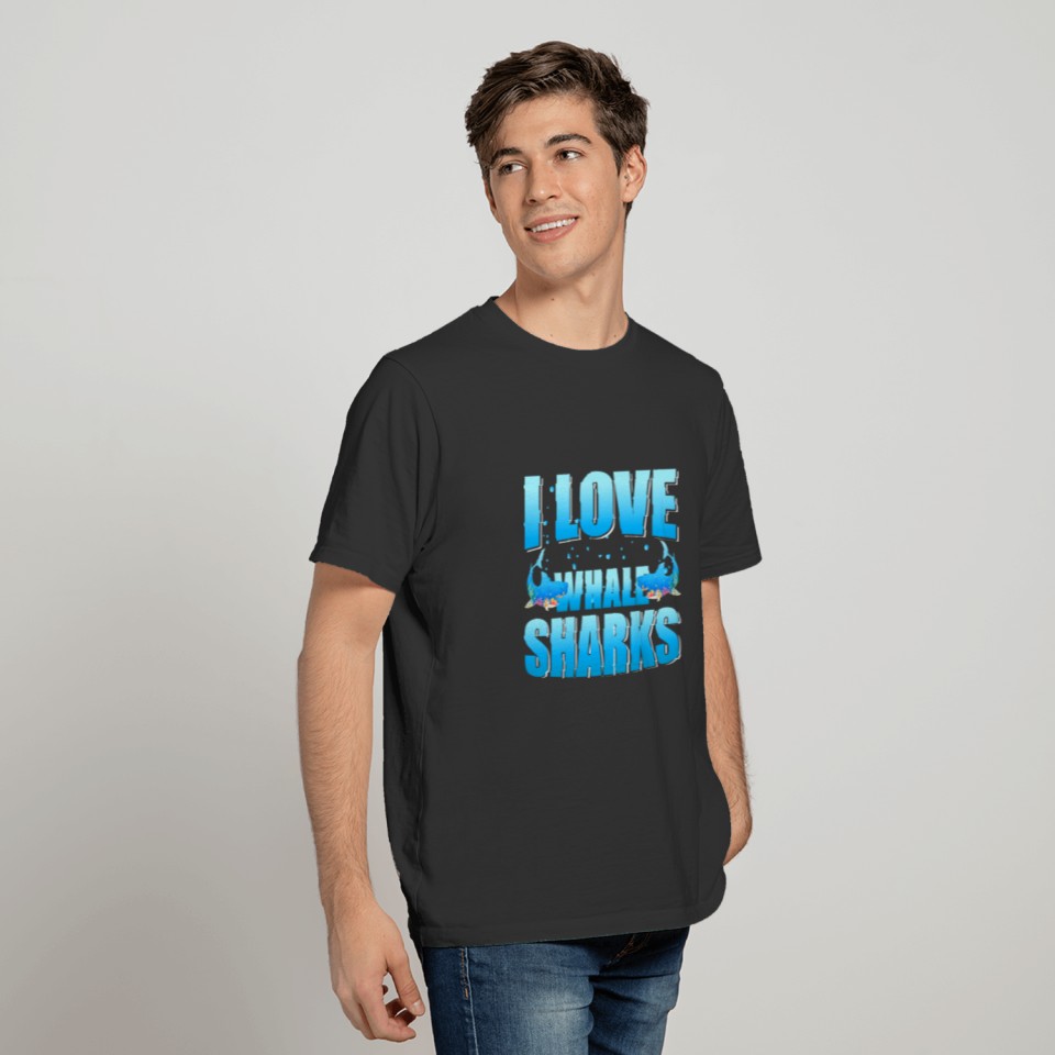 I Love Whale Sharks cool colorful Gift T Shirts