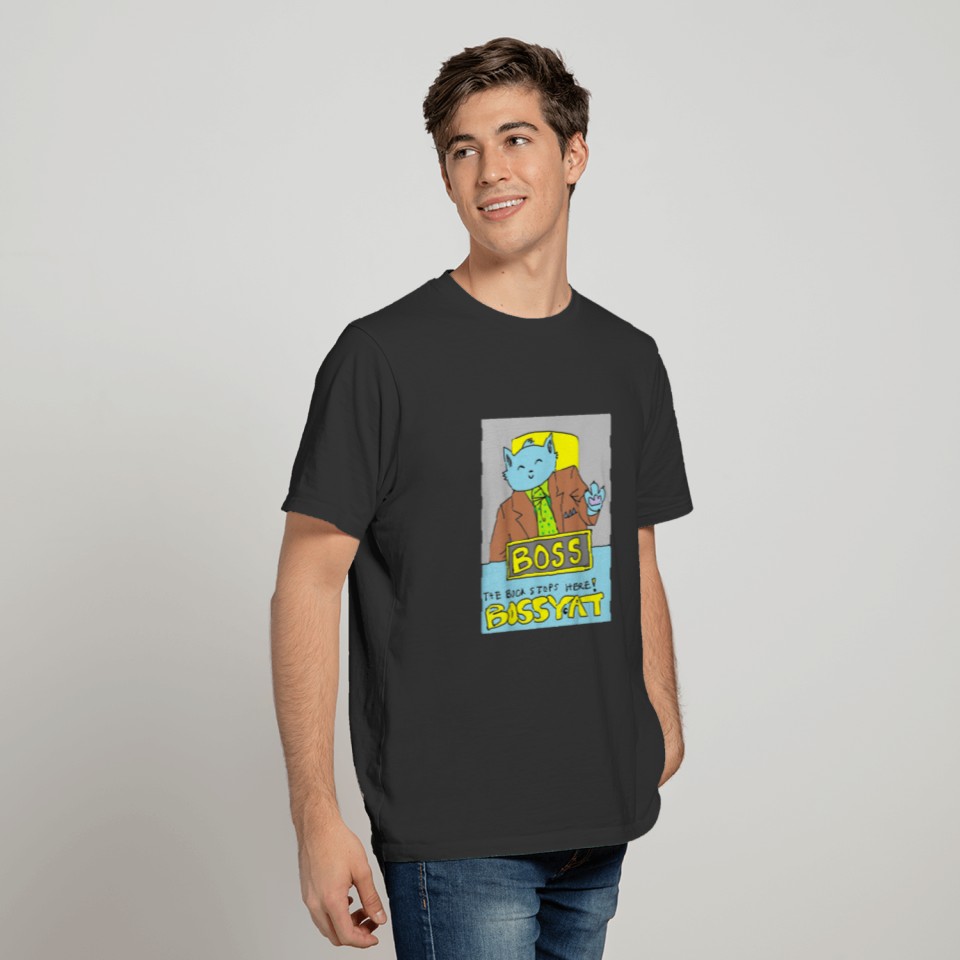 HobbyhubArts Bossy Cat with a small C Unisex Youth T Shirts