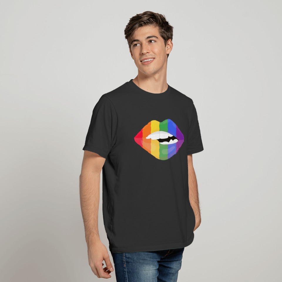 LGBT Rainbow Lips T-shirt