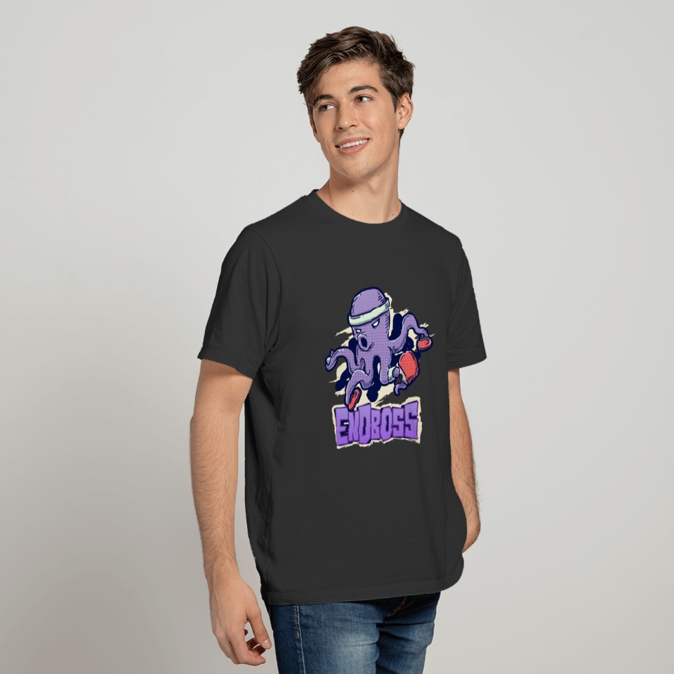 Table tennis ping pong octopus final boss profile T Shirts