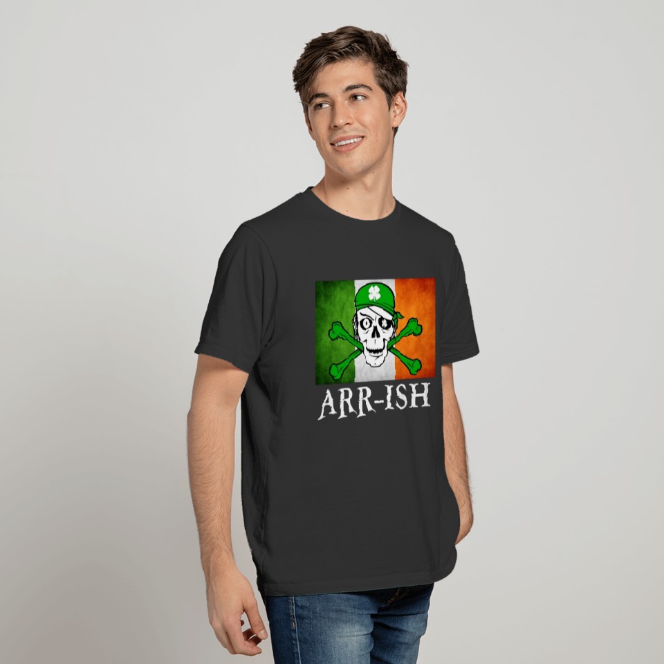 Arr ish Irish Pirate St Patrick s Day Flag T-shirt