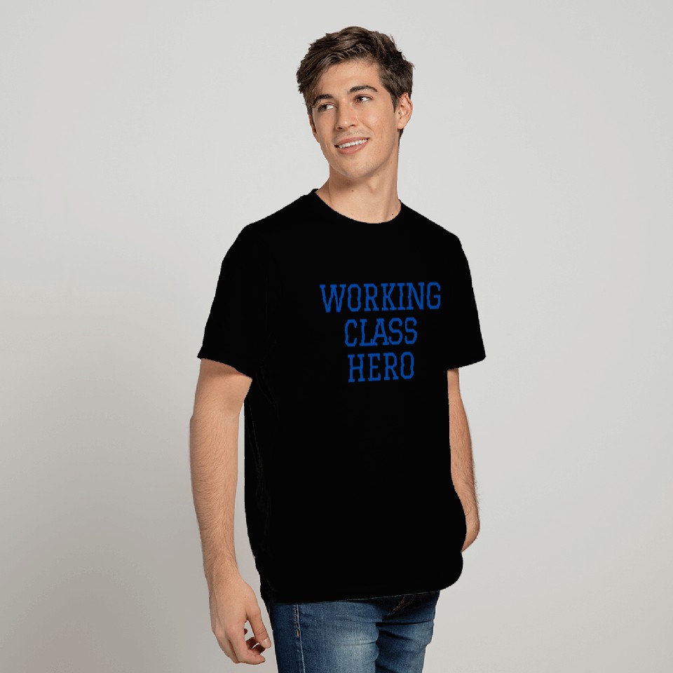 WORKING CLASS HERO - Blue Blue Collar T Shirts