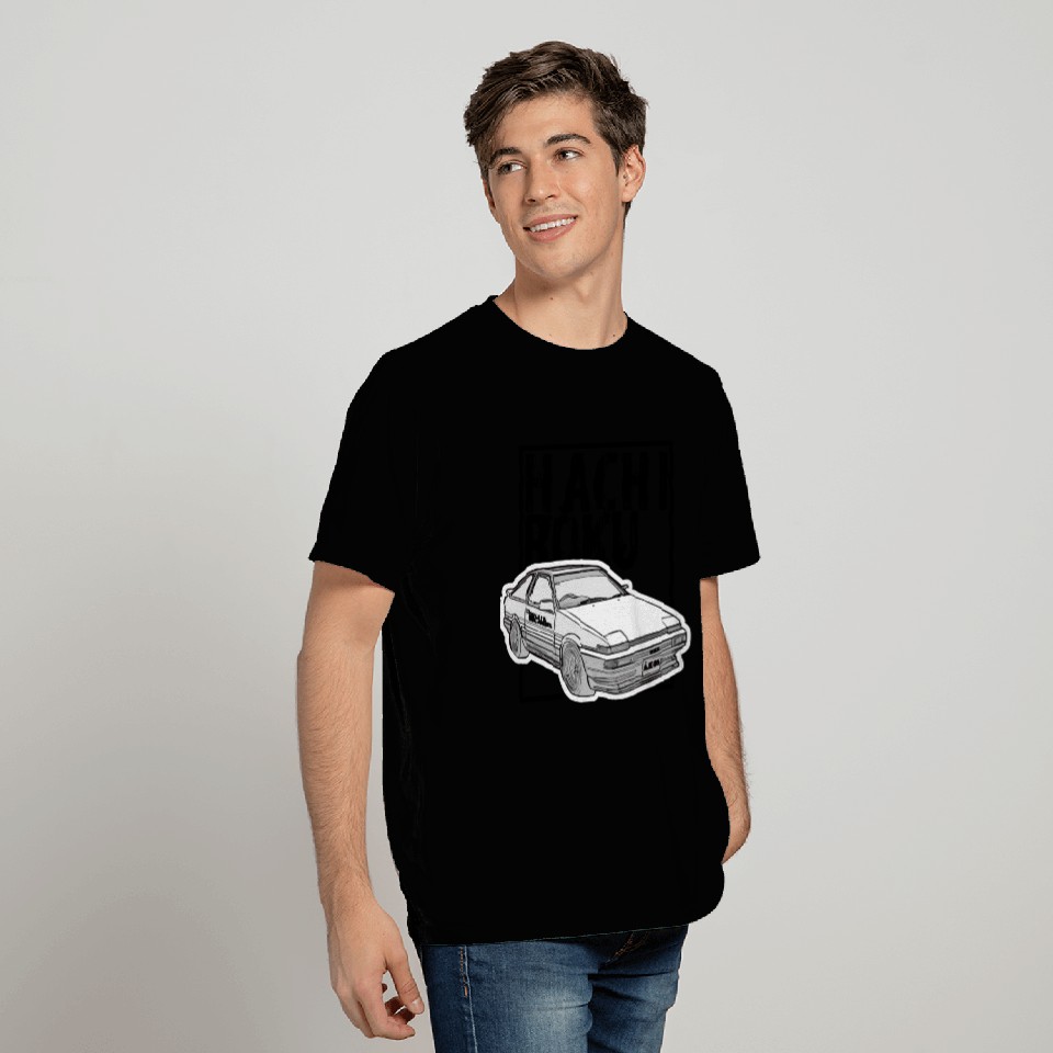 Jdm Drift Car Hatchiroku Initial D Fast Classic Di T Shirts