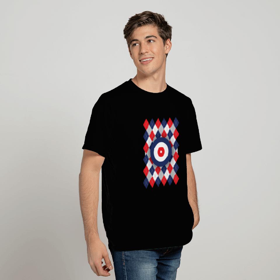 Argyle curling pattern T Shirts
