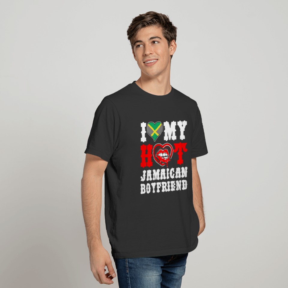 I Love My Hot Jamaican Boyfriend Tshirt T-shirt