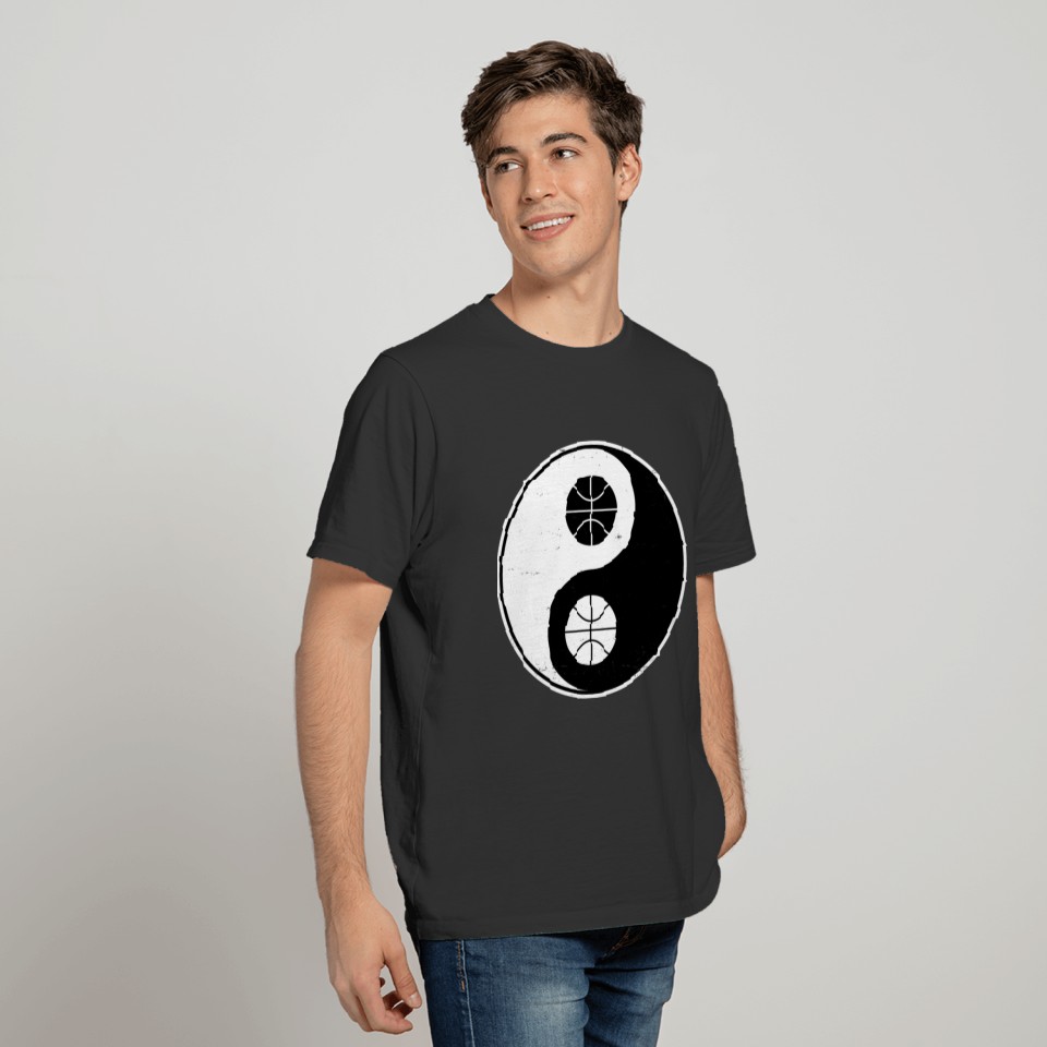 Yin Yang - Basketball Hoops Sports - Buddhist Zhen T-shirt