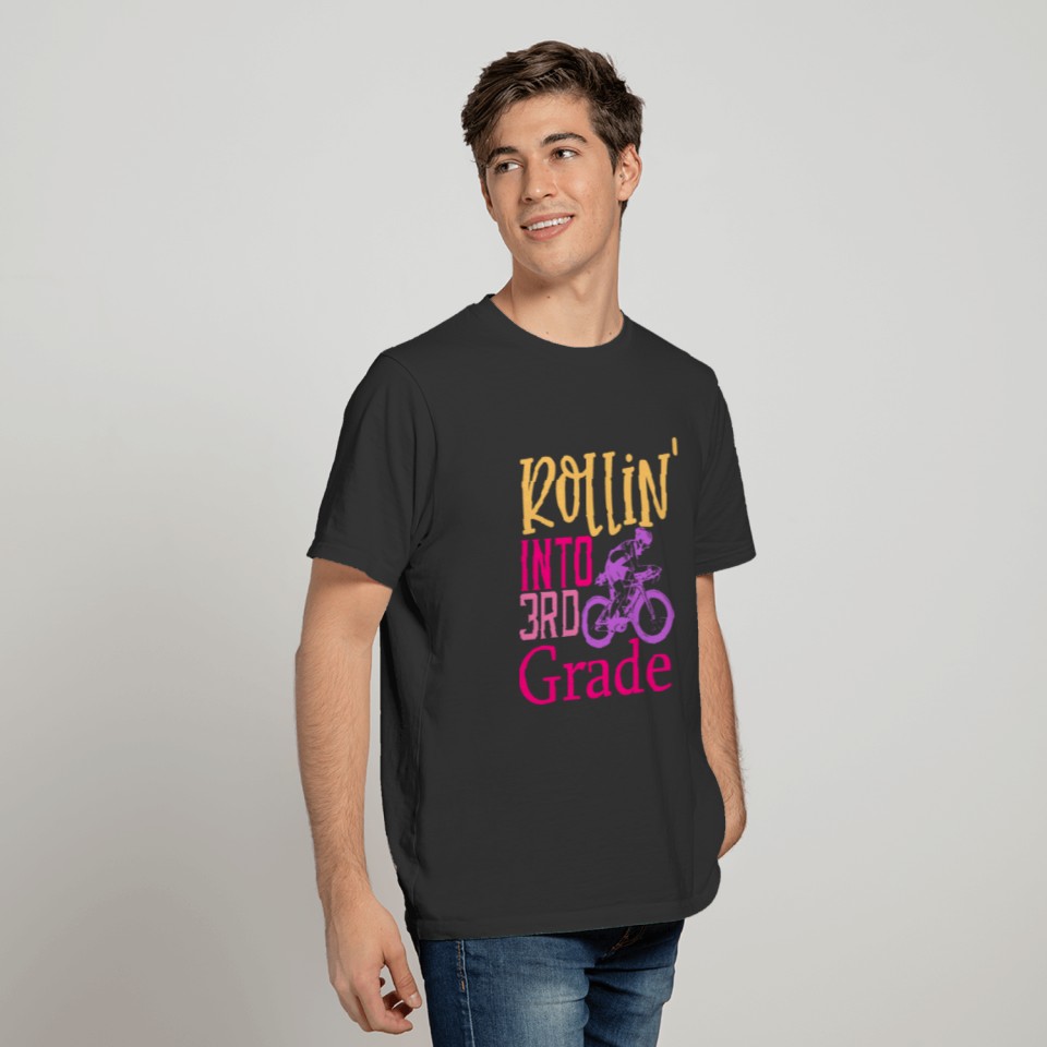 Rolling Into 3rd Grade T-shirt