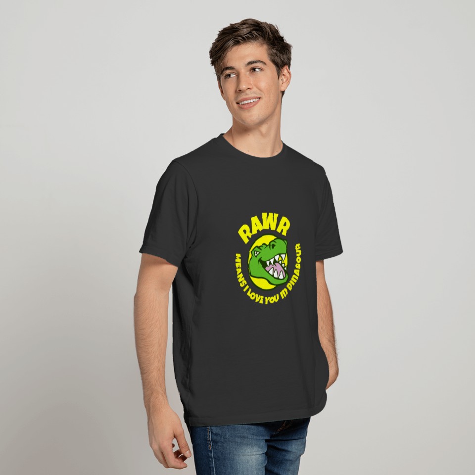 RAWR means i love you in dinosaur Kids Funny Gift T Shirts