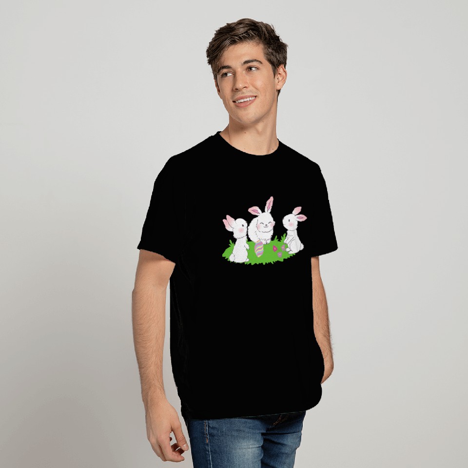Bunnies Cute Easter Egg T Shirts