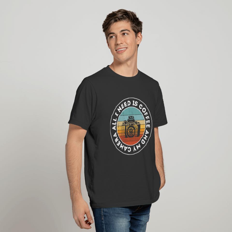 Coffee and Photography Lover Gift T-shirt