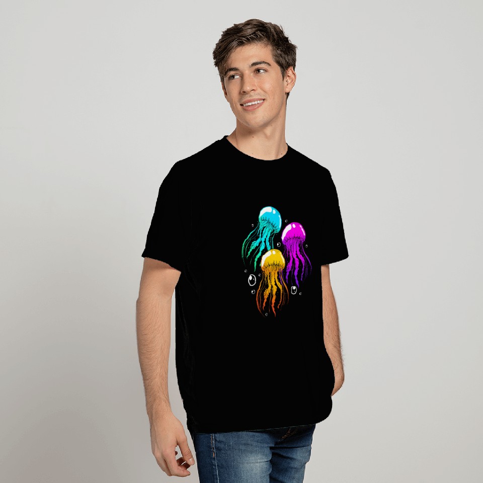 Jellyfish Colorful Squad Team T Shirts