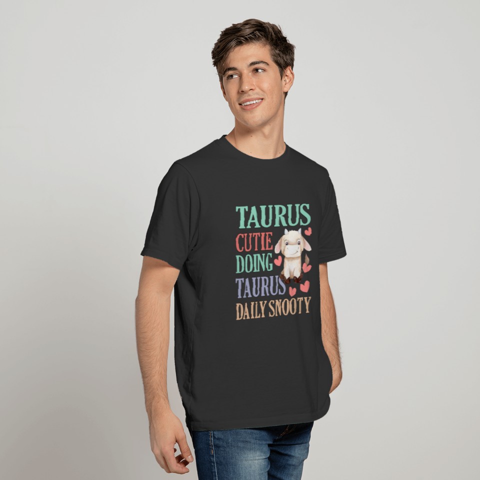 Taurus Cutie Doing Taurus Daily Snooty Kawaii T Shirts