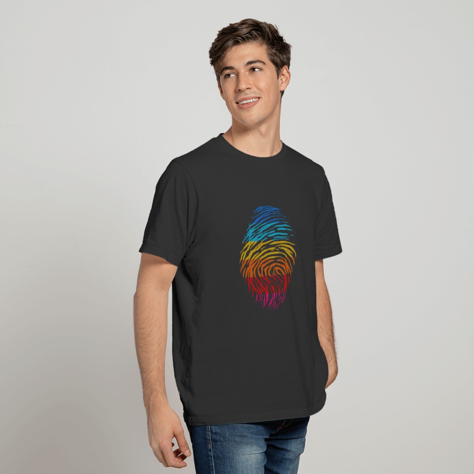Fingerprint Gay Funny Gift Idea T-shirt