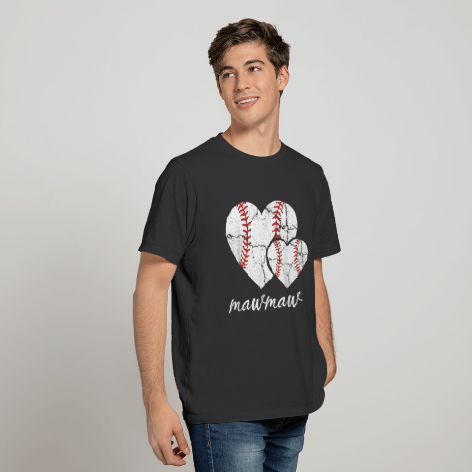 Baseball Mawmaw Mothers Day Baseball T-shirt