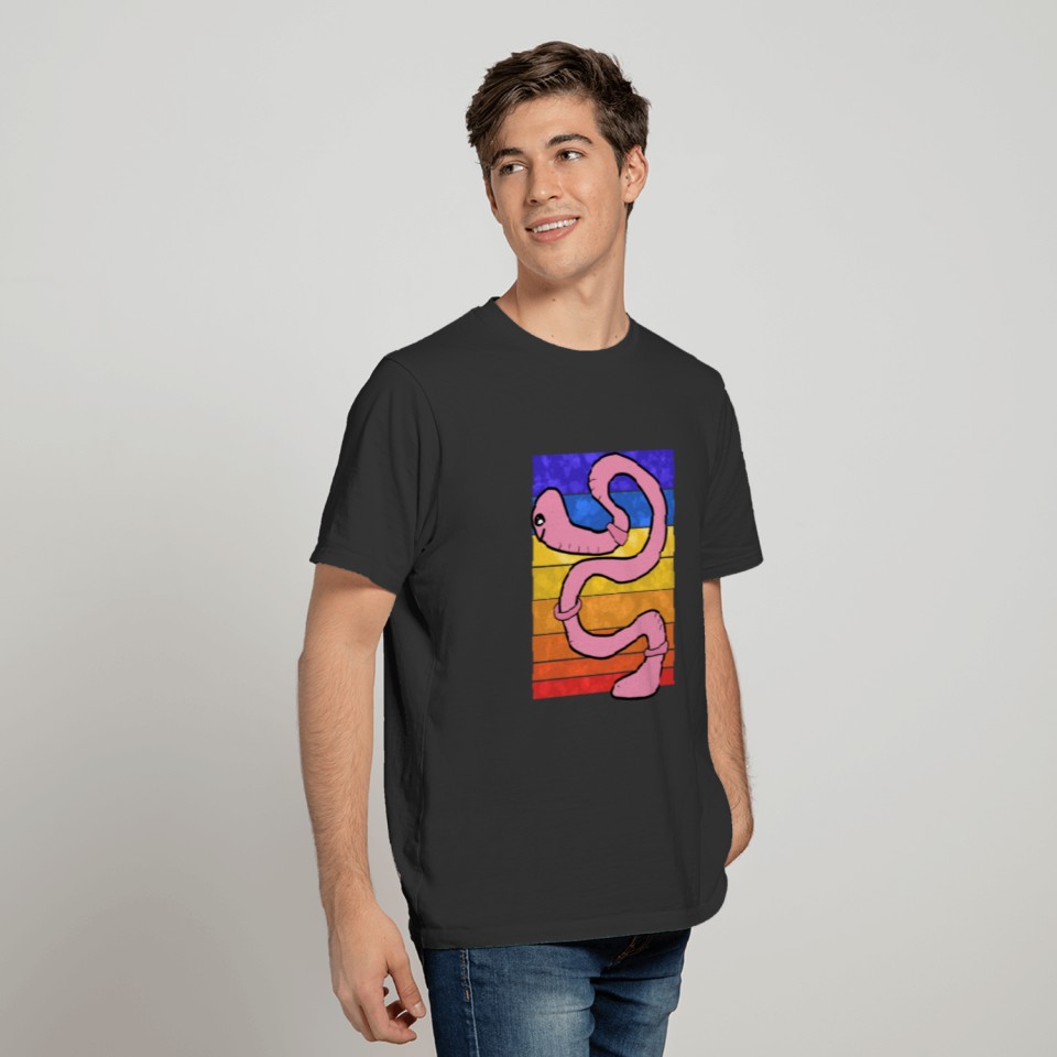 Earthworm sunset T-shirt
