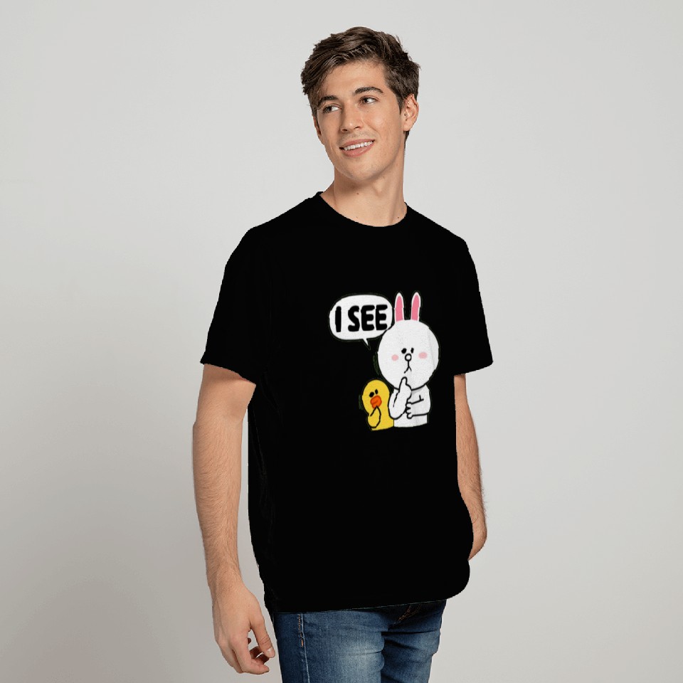 rabbit duck see cartoon advise funny gift idea T Shirts