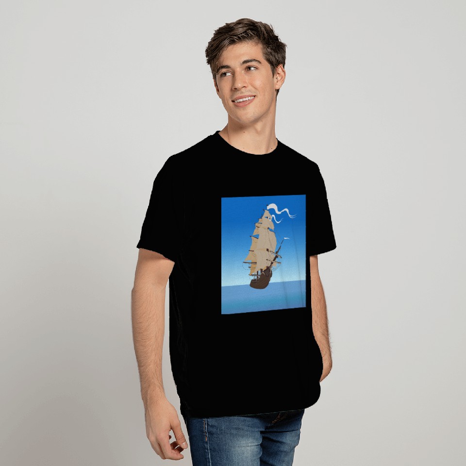 Sailing ship - boating design - Marine life T Shirts