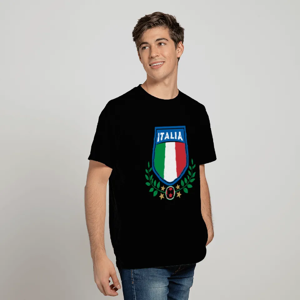 Italy flag with olive branch T Shirts
