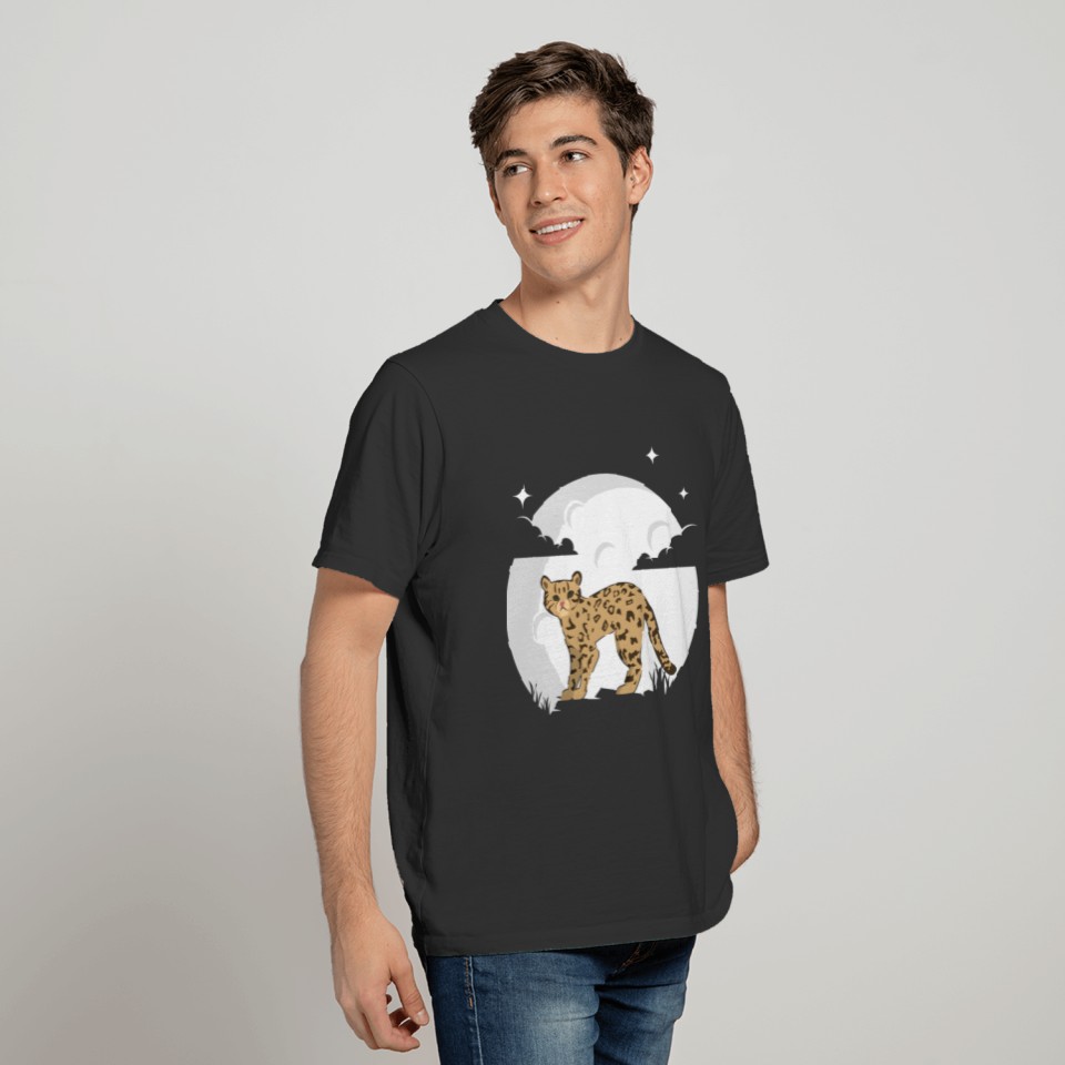 Ocelot Moon Ocelot Wild Cat Zookeeper T-shirt