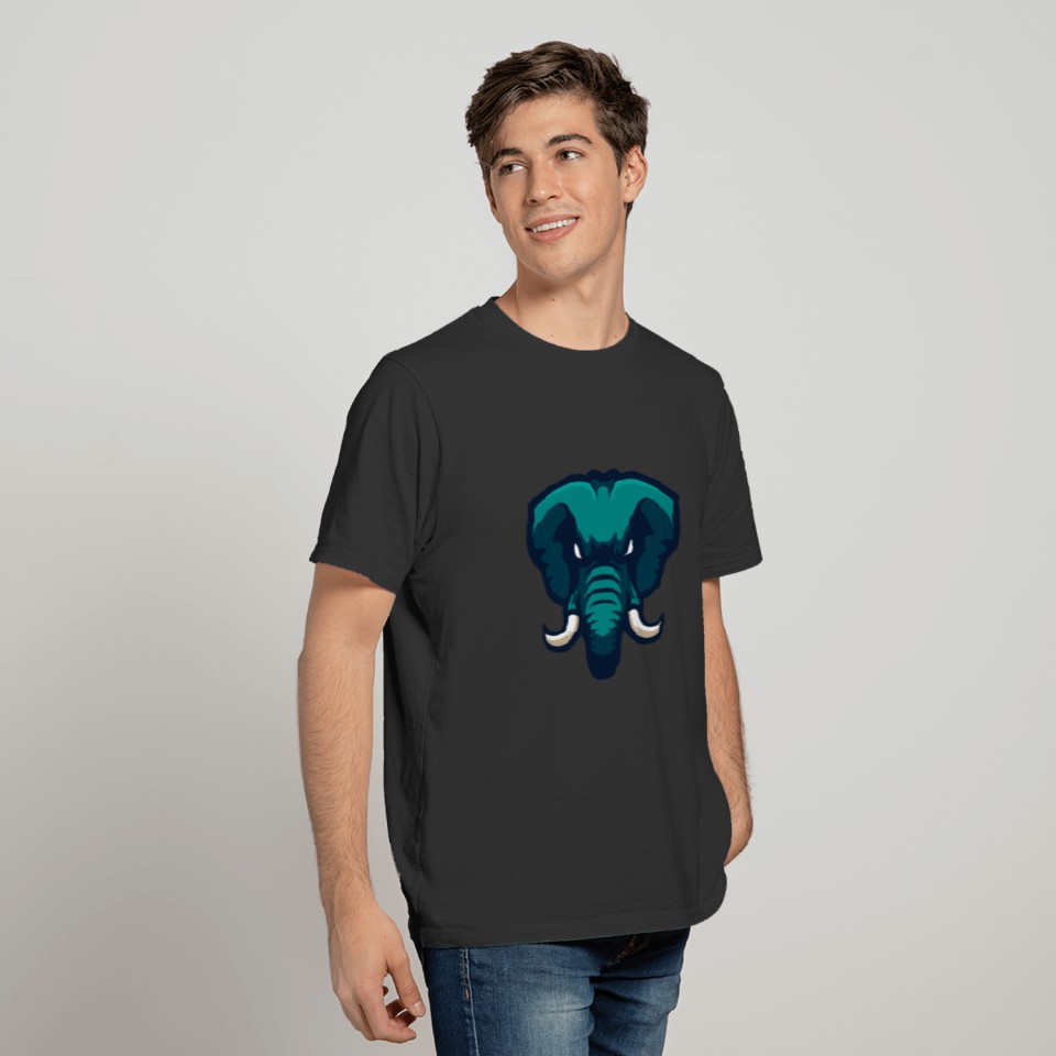 Elephant Elephant Head Mascot T-shirt