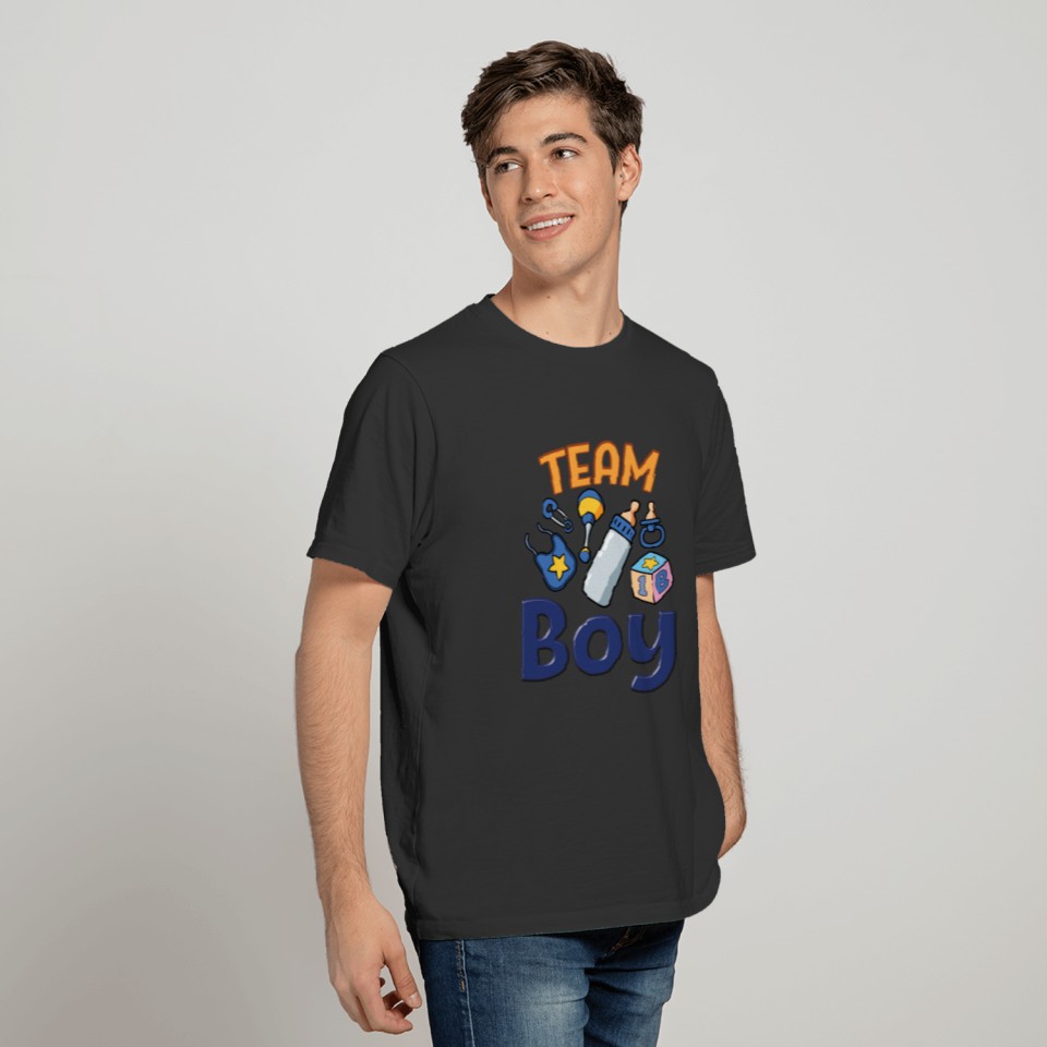 Cute Team Boy, Gender Reveal, It's A Baby Boy T Shirts