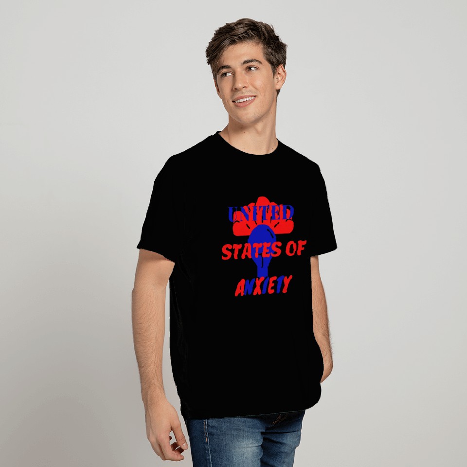 United States of Anxiety lightbulb T Shirts