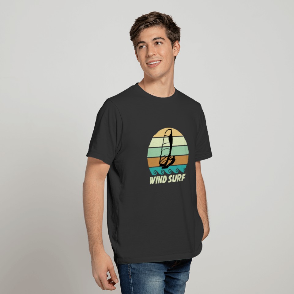 Windsurfer Vintage Sun Retro Gift Windsurf T Shirts