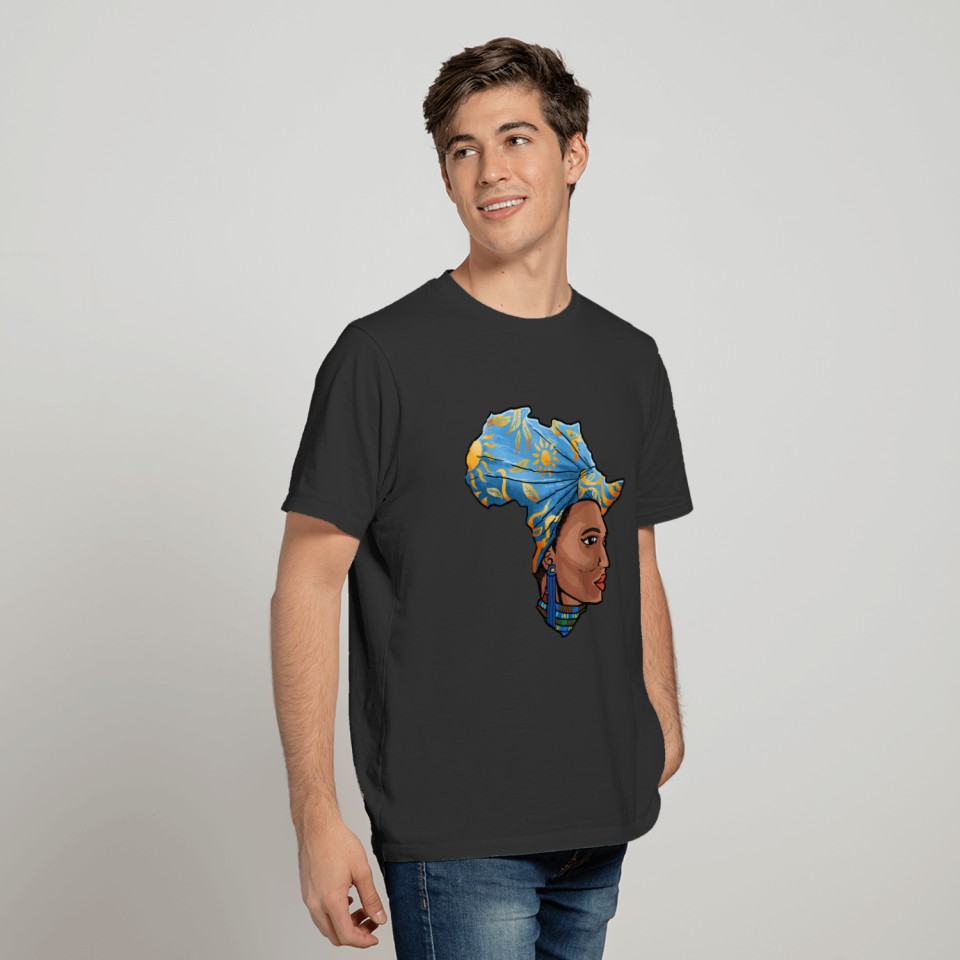 Africa Map Mama Mother Land Melanin Afrocentric T T-shirt