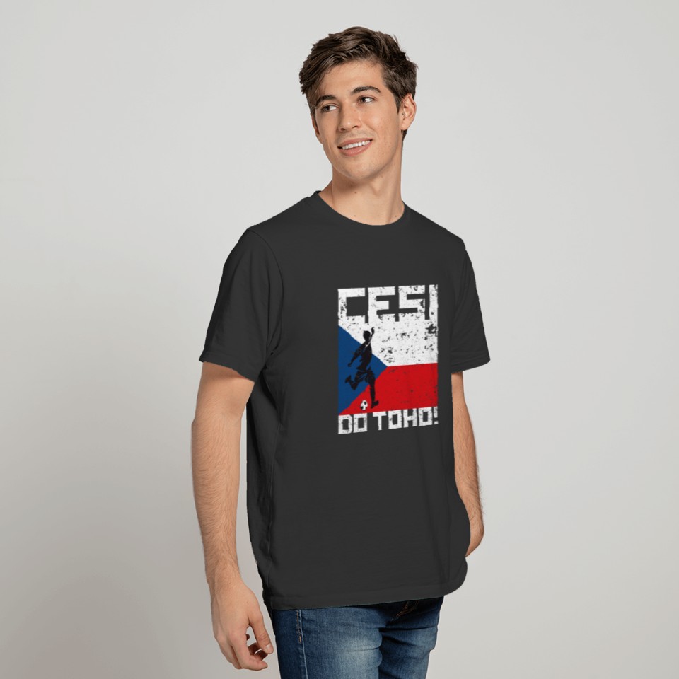 Czech Republic Football Soccer Cesi Do Toho T-shirt