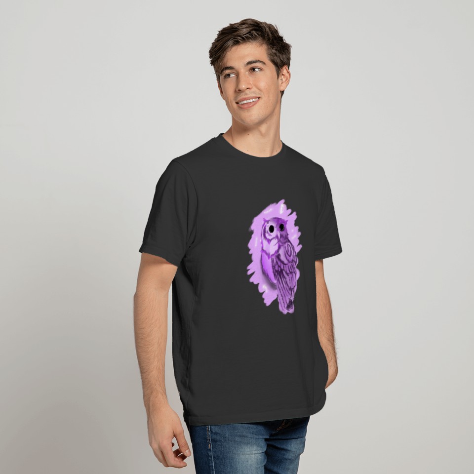 Midnight purple Owl T-shirt