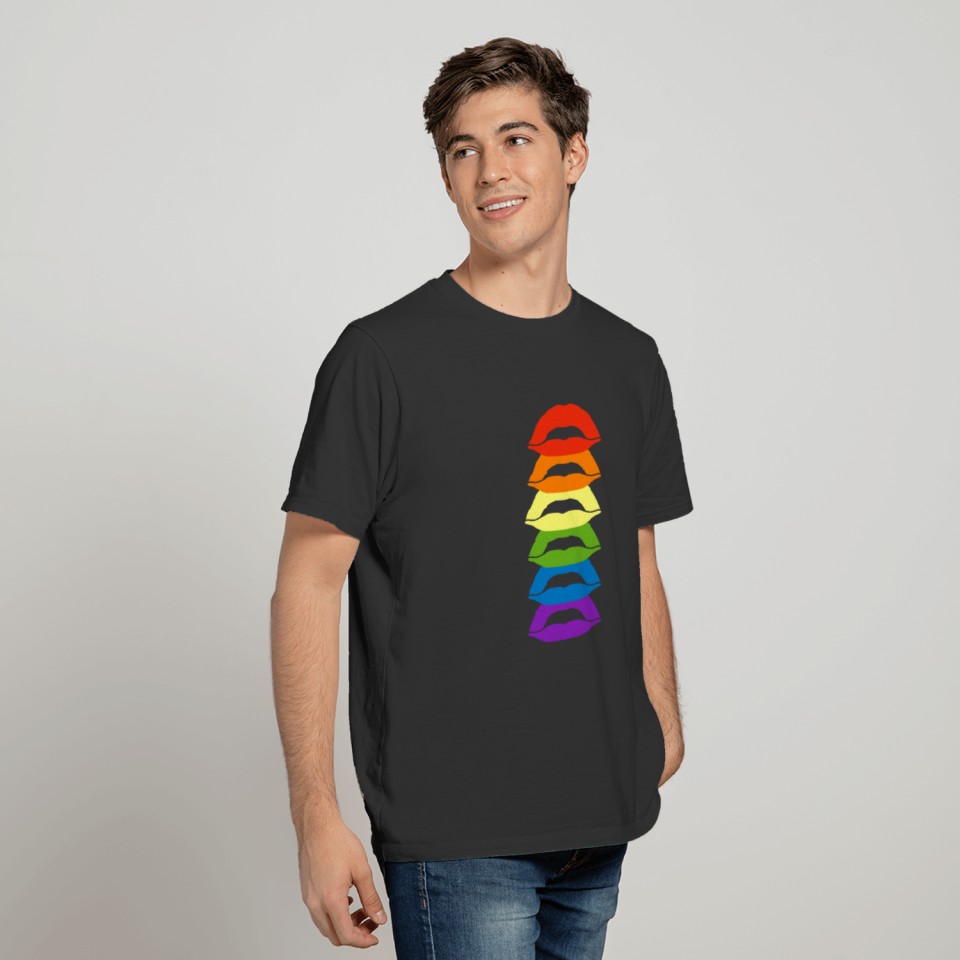 Pride Flag Lips T-shirt