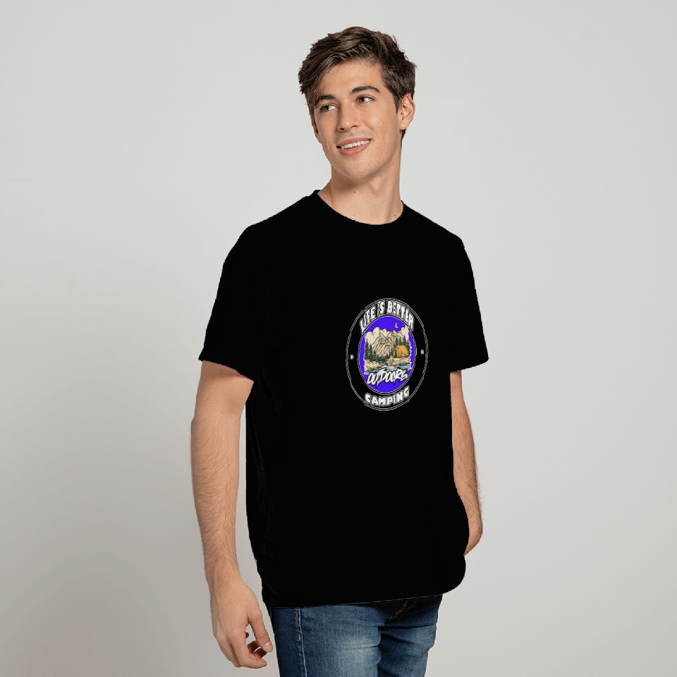 Life is Better Camping T Shirts