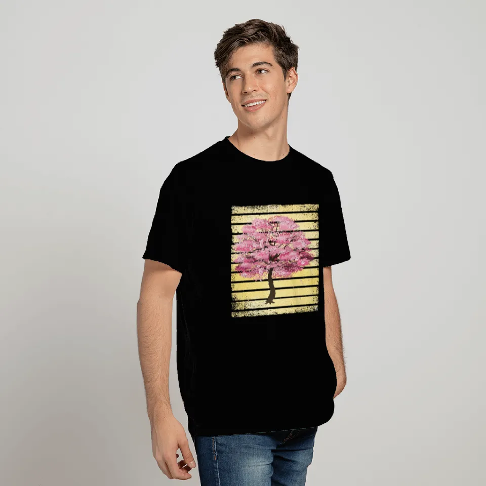 Cherry Blossom Japanese Retro Sakura Tree T Shirts