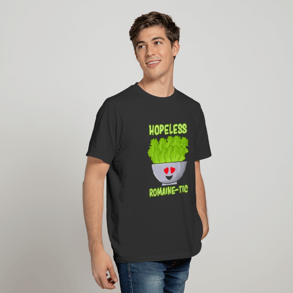 Vegetable - Vegan Hopeless Romaine-Tic - Party T Shirts