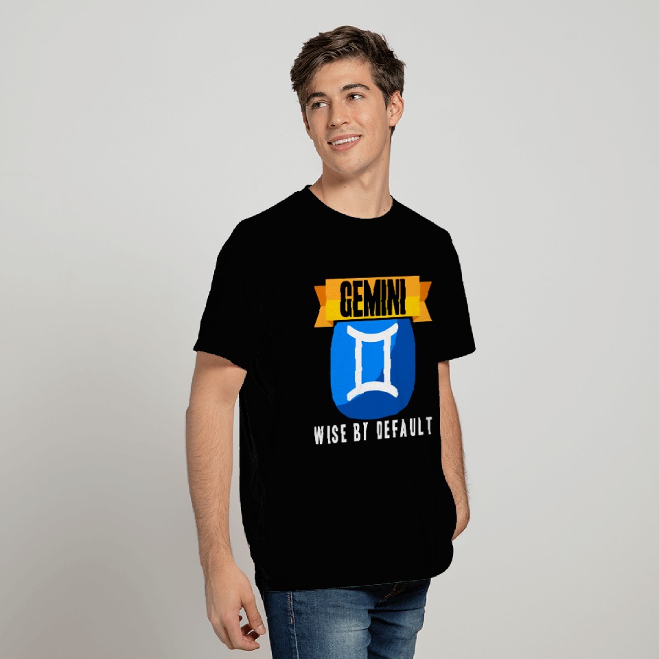 Gemini Wise By Default T Shirts