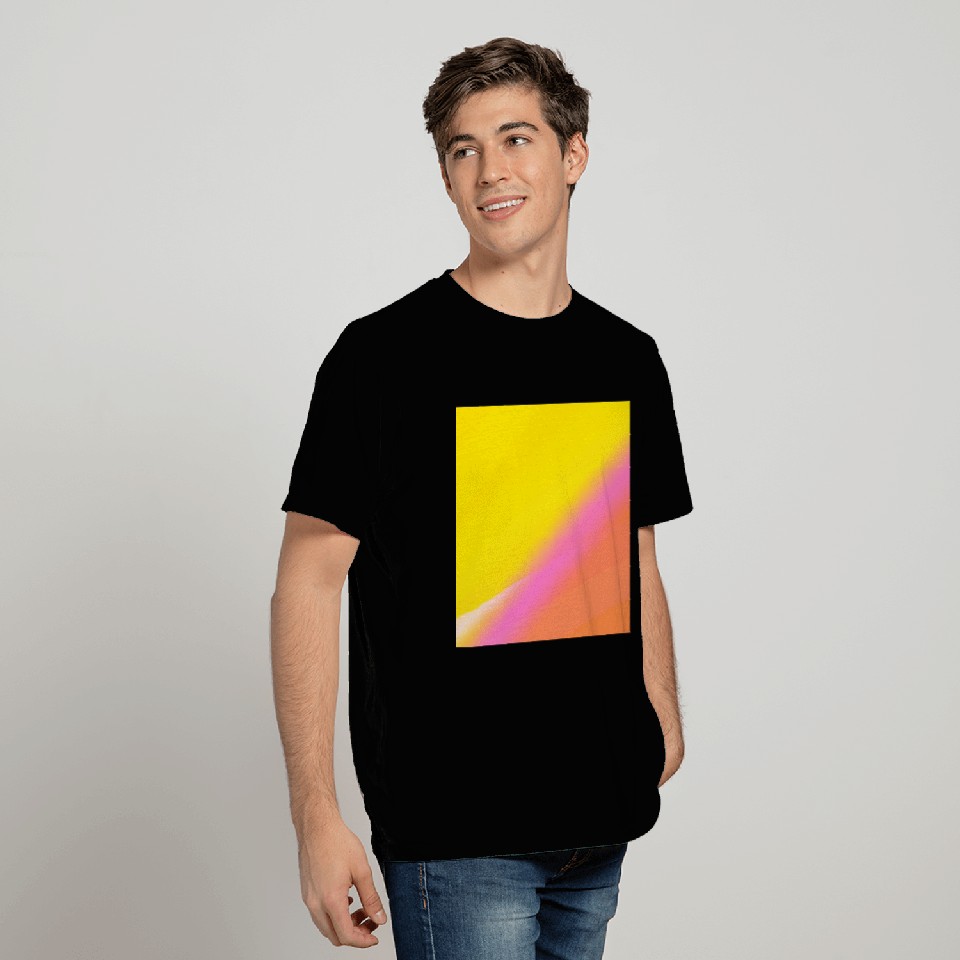 yellow pink white texture art T Shirts