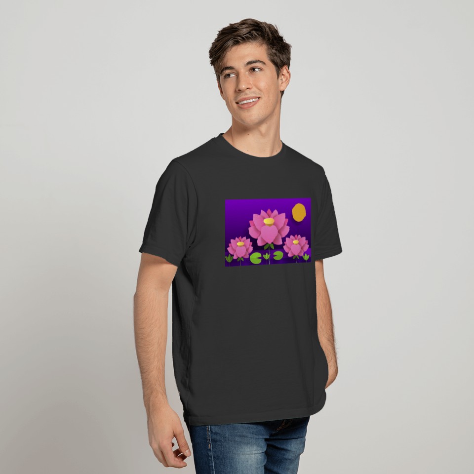 abstract background Lotus преобразованный 01 T Shirts