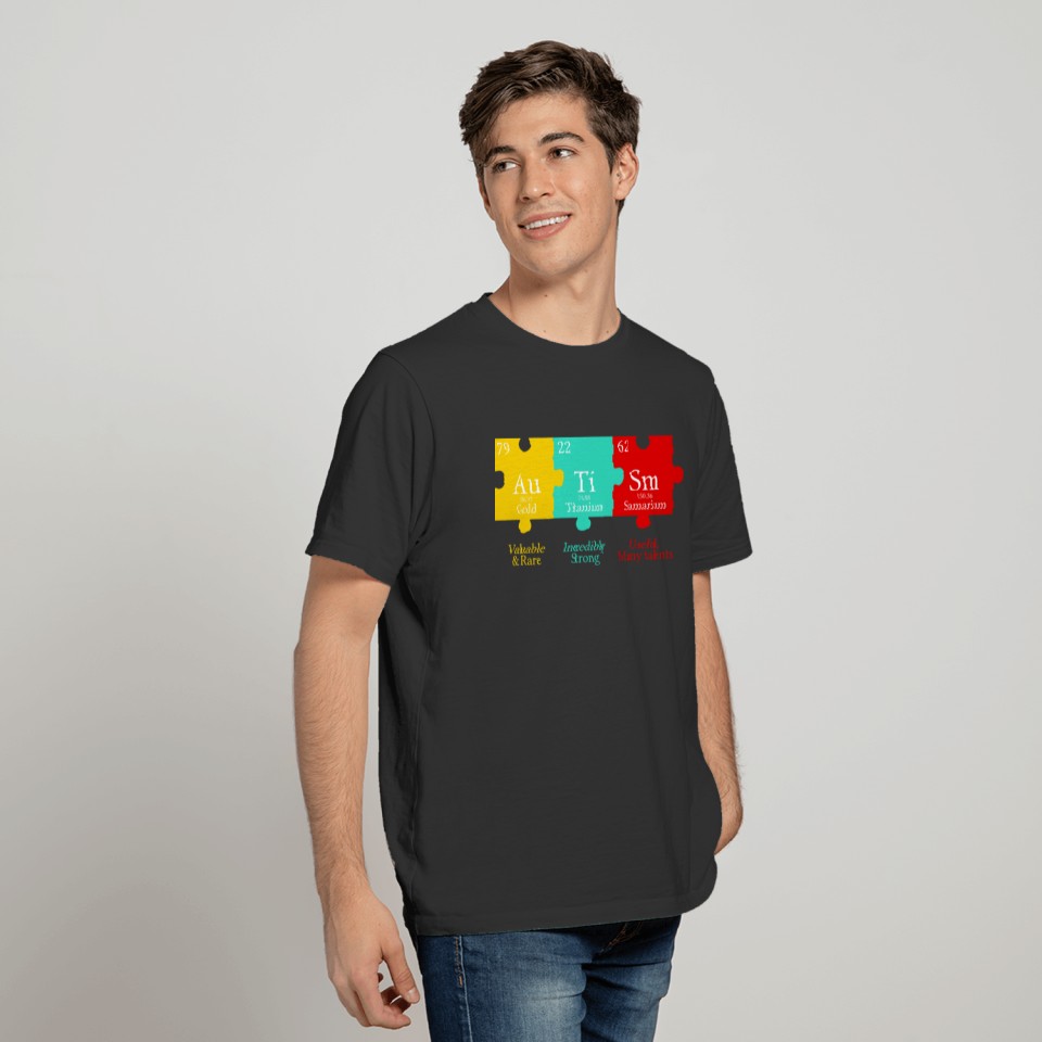 Autism Awareness Chemical Elements T-shirt