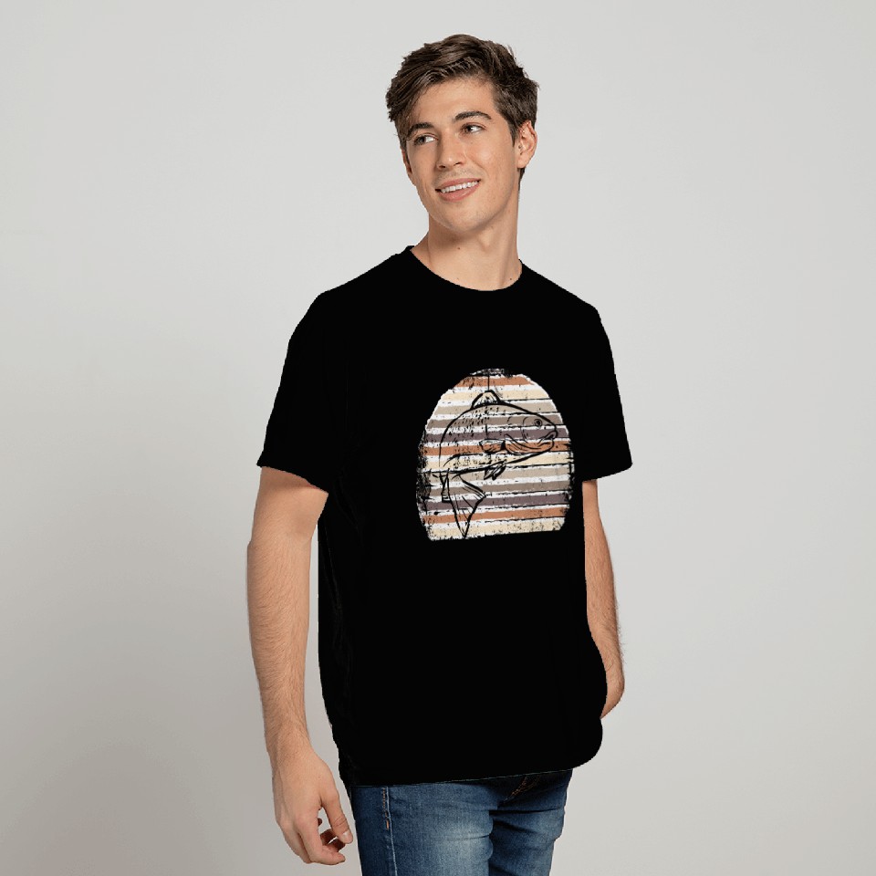 Retro Vintage Trout Fishing T Shirts