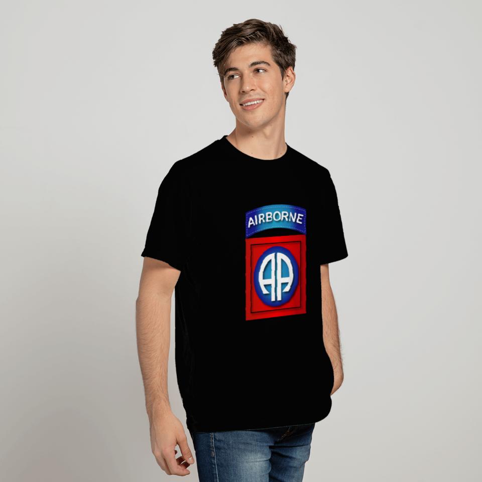 Army 82nd Airborne Division SSI wo Txt T Shirts
