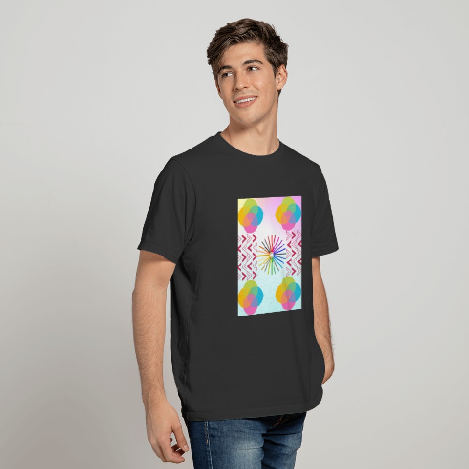 3D Pattern Printed T-shirt