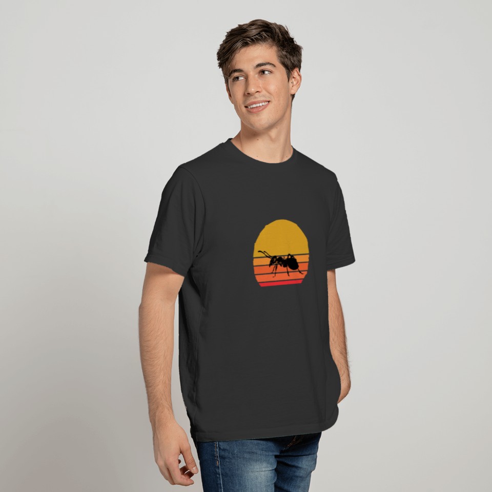 Retro Sun Ant Insect Gift Idea T-shirt