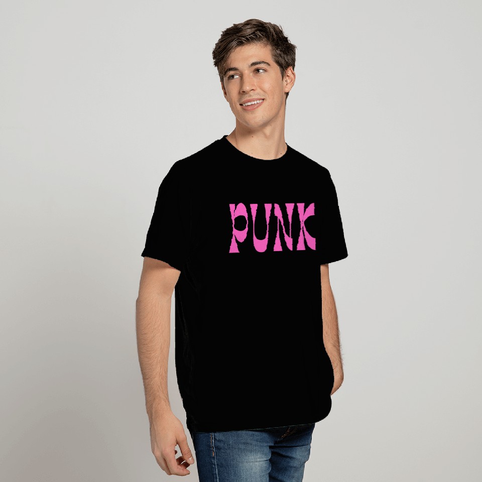 PUNK (in bold pink letters) T Shirts