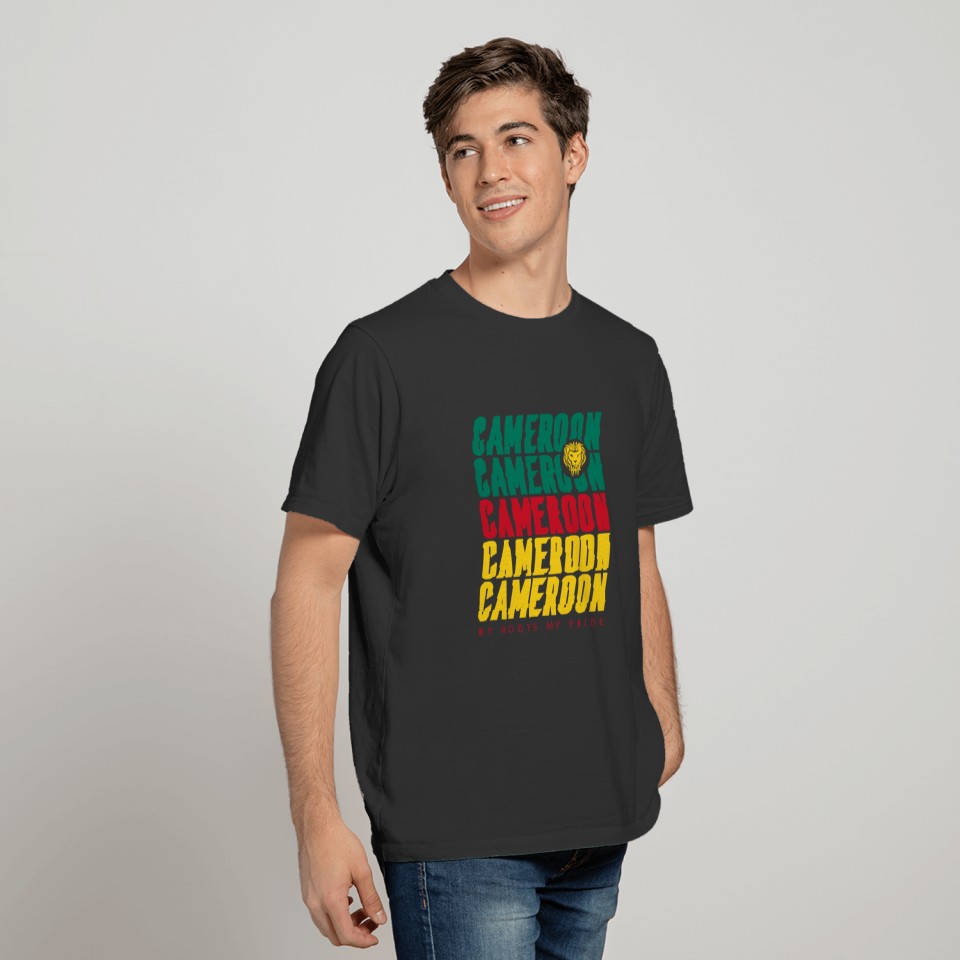 Cameroon my Roots my Pride Design T-shirt