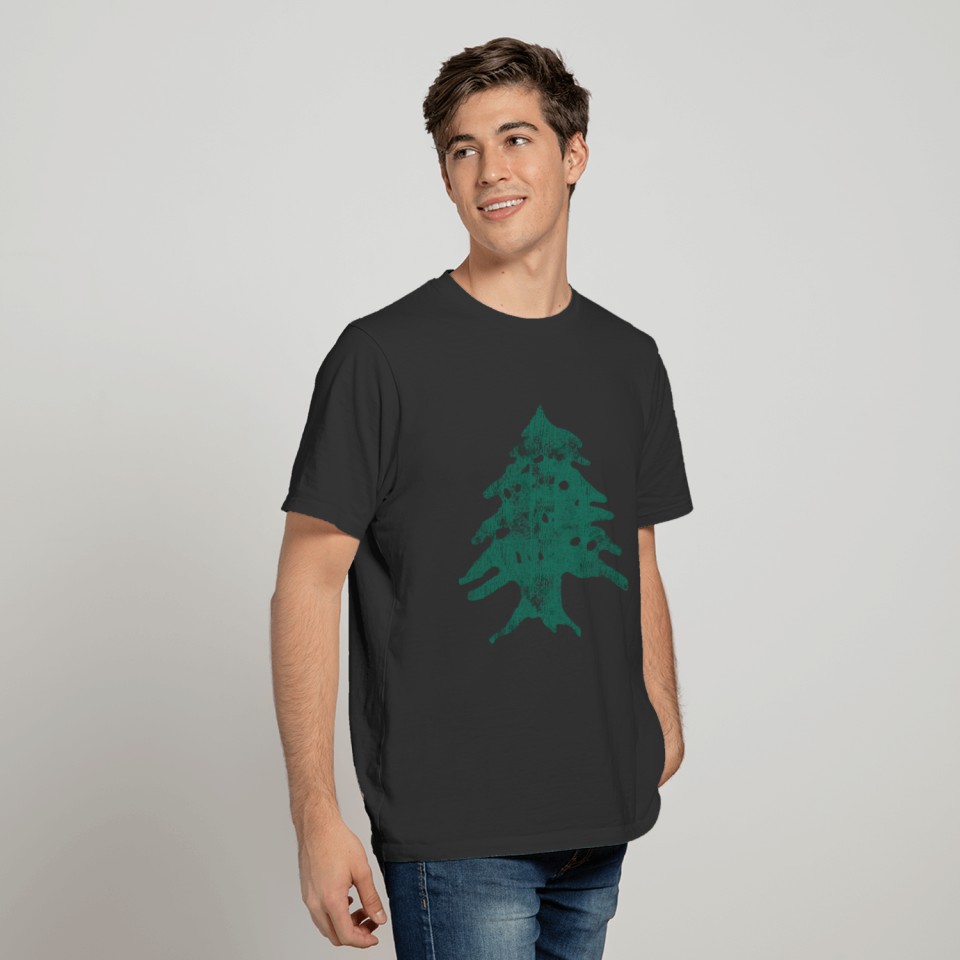 Lebanese Flag Of Lebanon Gift Men Women Tree Souve T Shirts