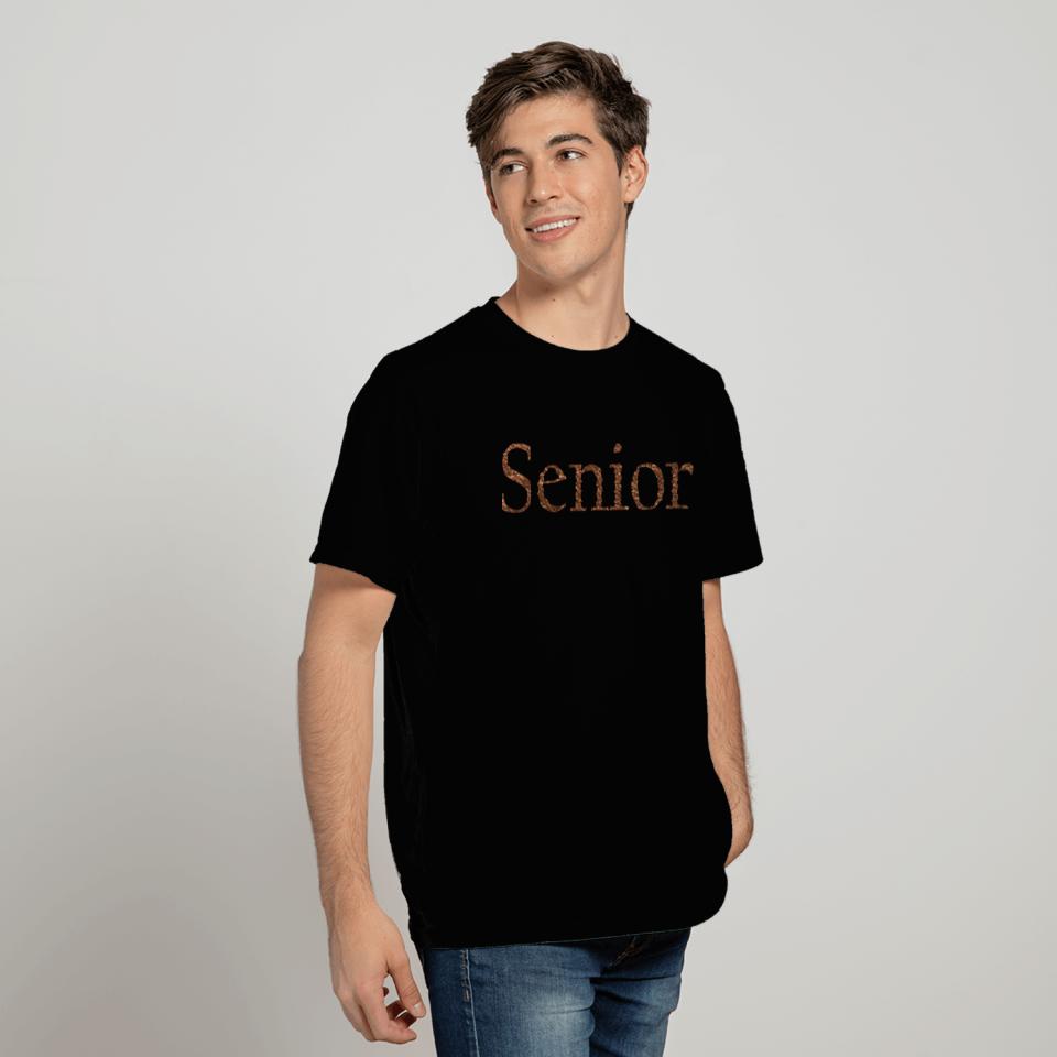 senior|leather texture T Shirts