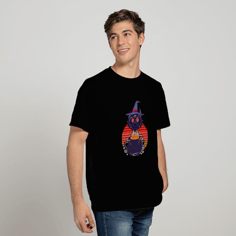 Halloween Witching Hour Cat T Shirts