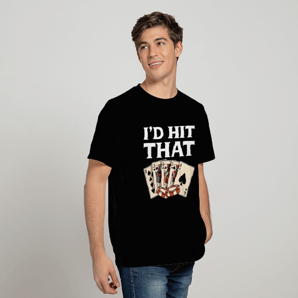 Casino Blackjack Id Hit That Men T Shirts